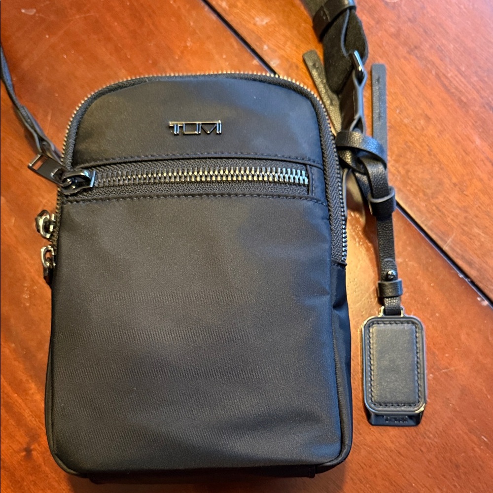 TUMI Black Messenger Bag for Men